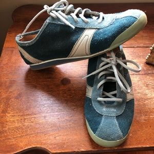 Coach Turquoise Suede Sneakers